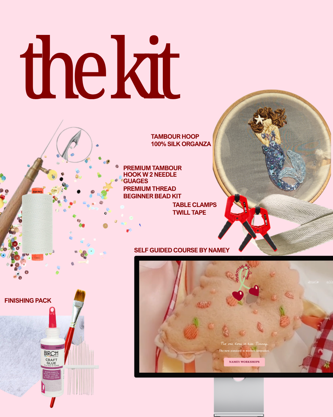 Namey Tambour Beading Kit + Online Course (PRE ORDER)